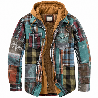 Harlow Hooded Check Jacket — image 1