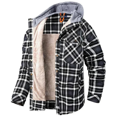 Ingram Lightweight Hooded Plaid Jacket — image 1
