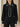Vivienne Contrast Tie Blouse — Black