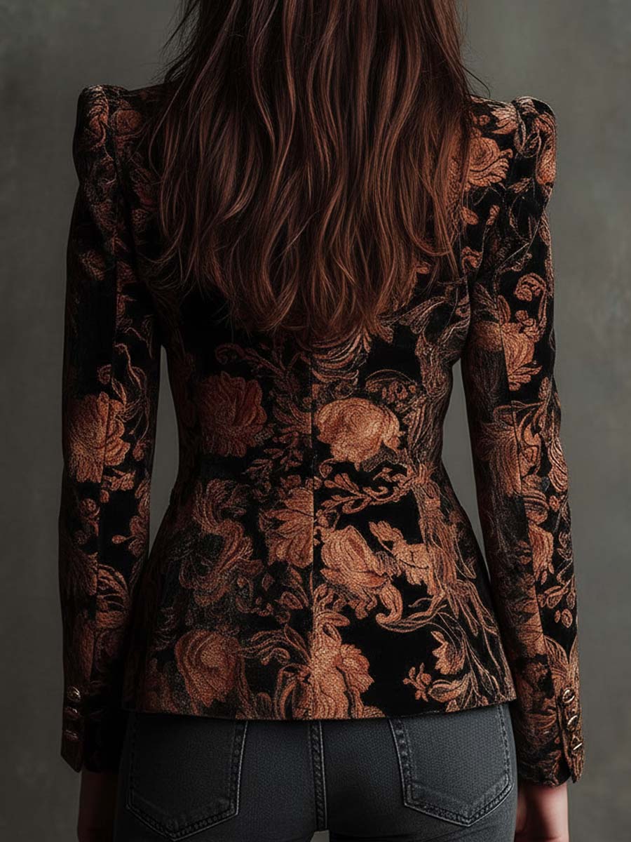 Teresa Floral Print Tailored Blazer