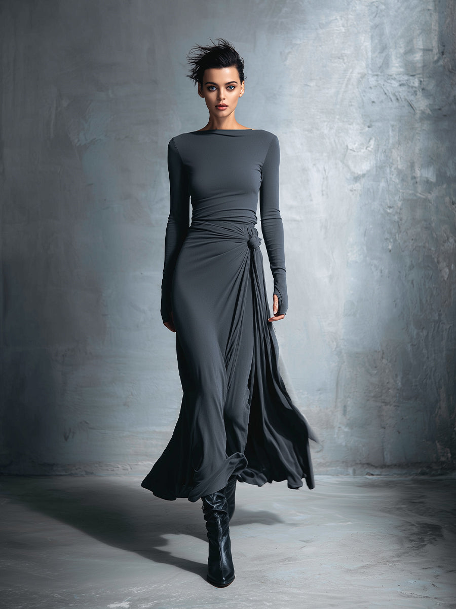 Noemi Wrap Maxi Dress