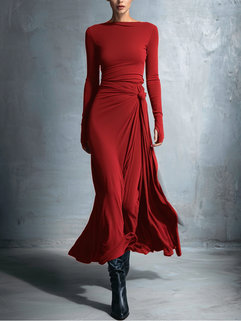 Noemi Wrap Maxi Dress