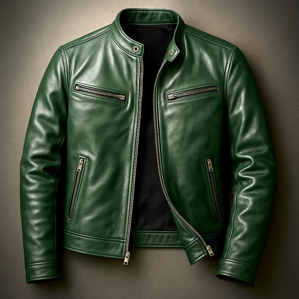 Thorne Vintage Leather Zip Jacket