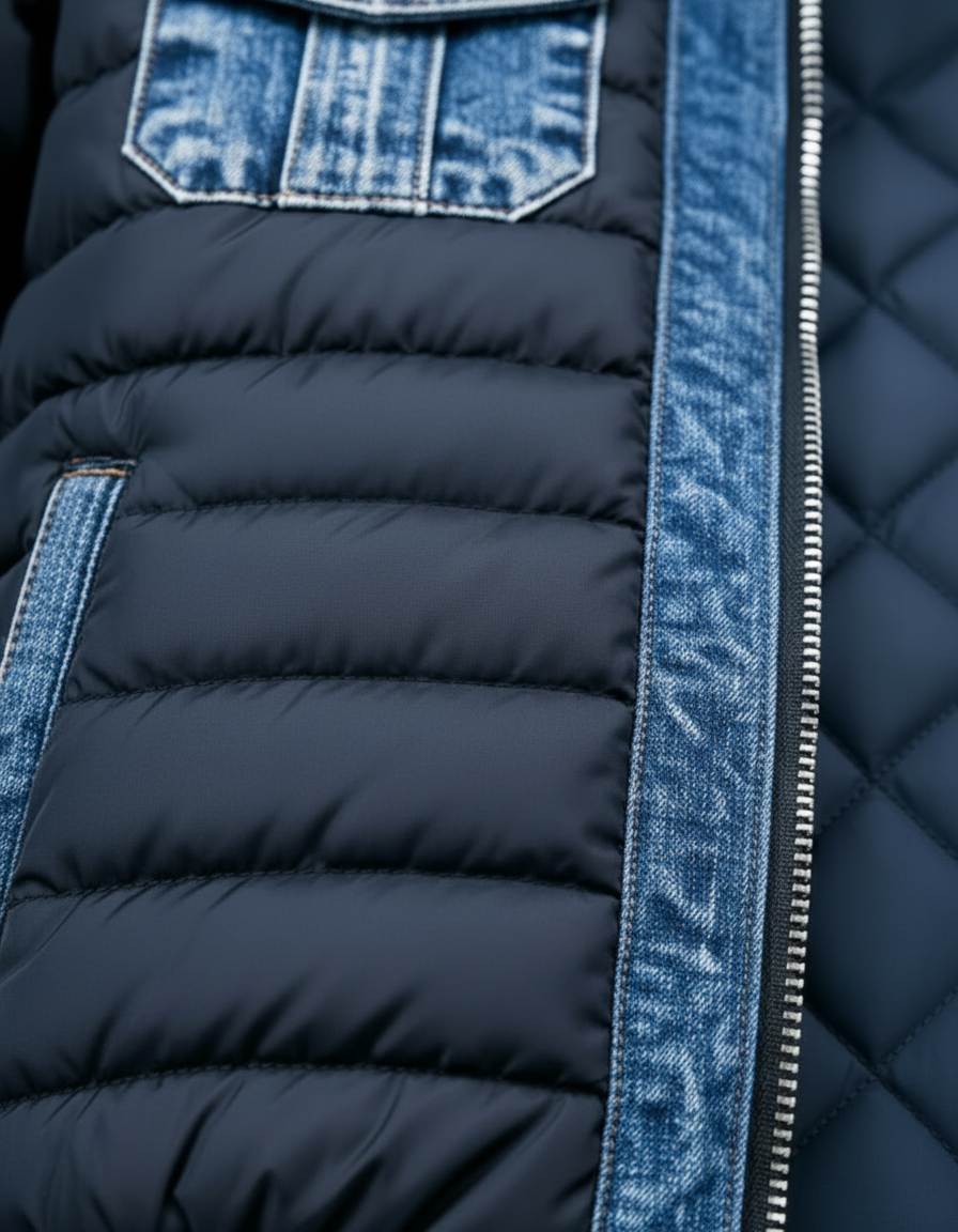 Nico Quilted Denim Hybrid Jacket