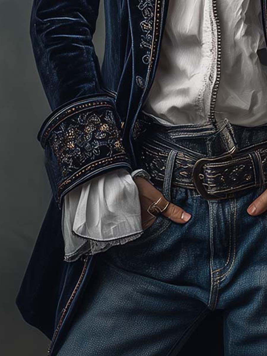 Isabella Embroidered Long Jacket