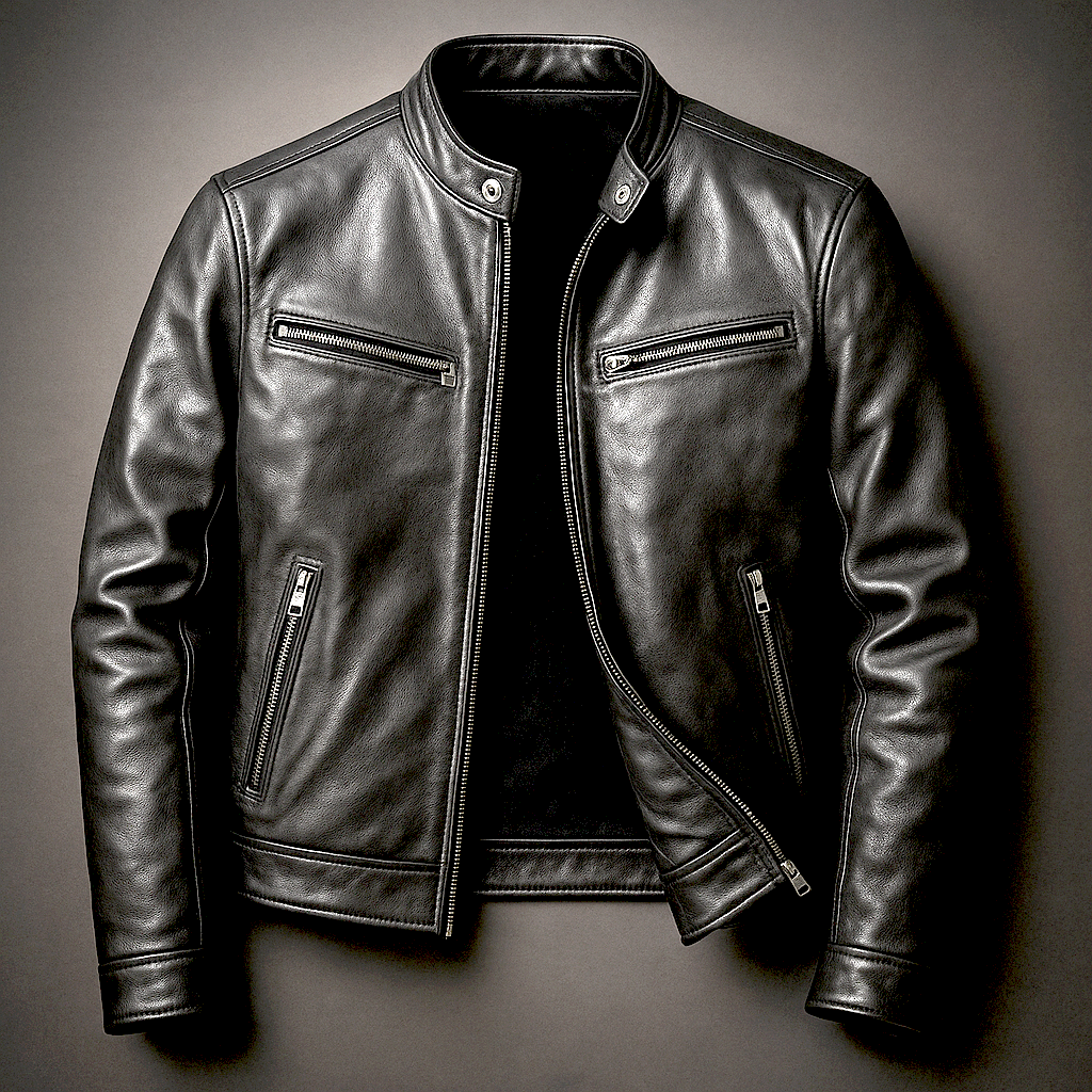 Thorne Vintage Leather Zip Jacket