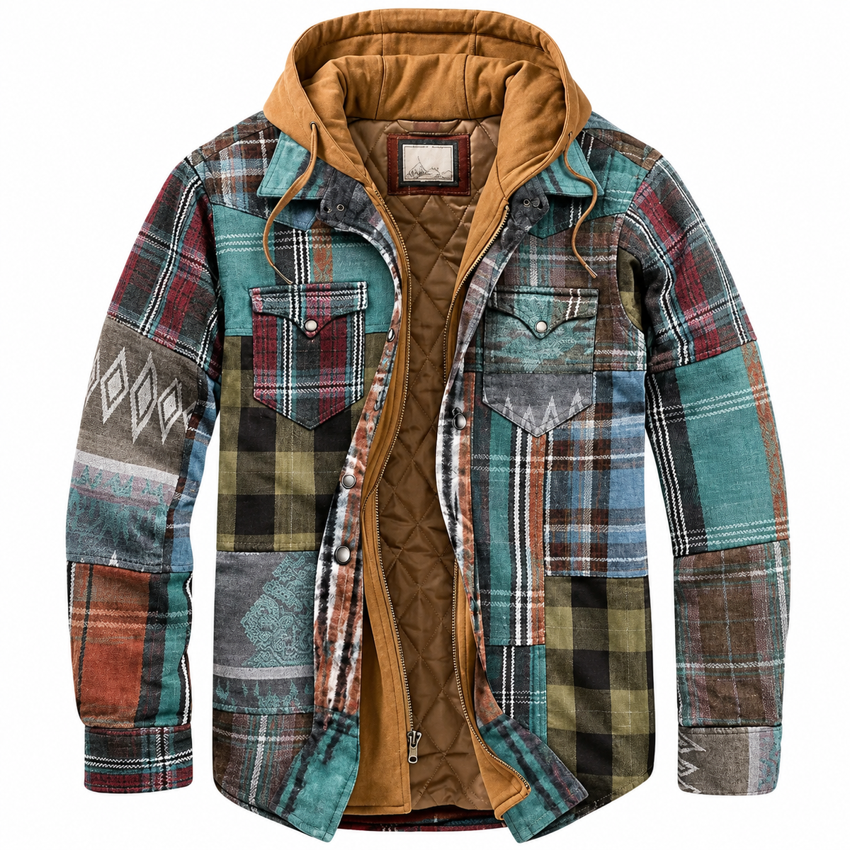 Harlow Hooded Check Jacket — image 1