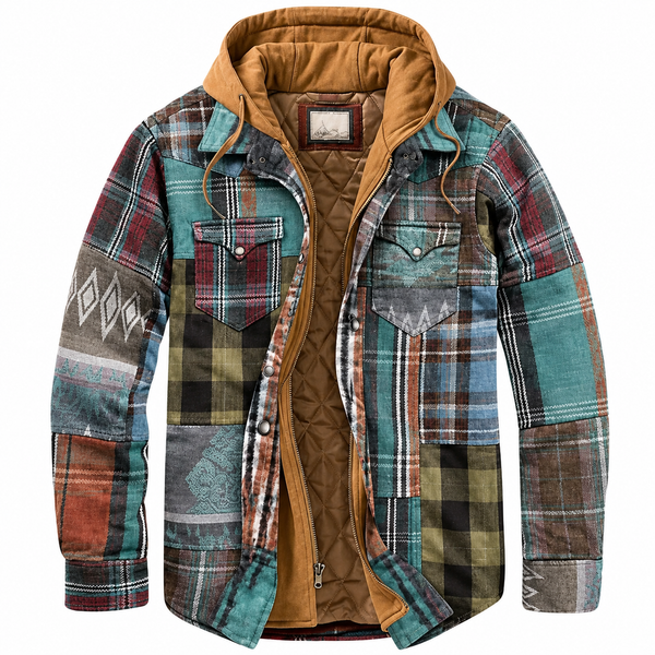 Harlow Hooded Check Jacket