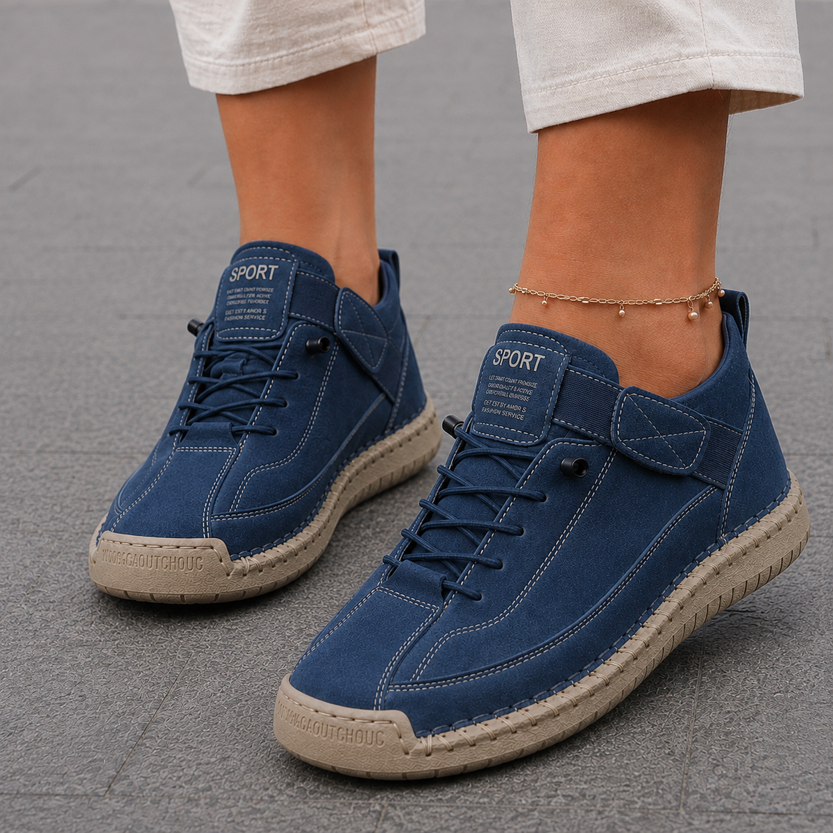Mia · Sneakers ortopediche comfort – Blu