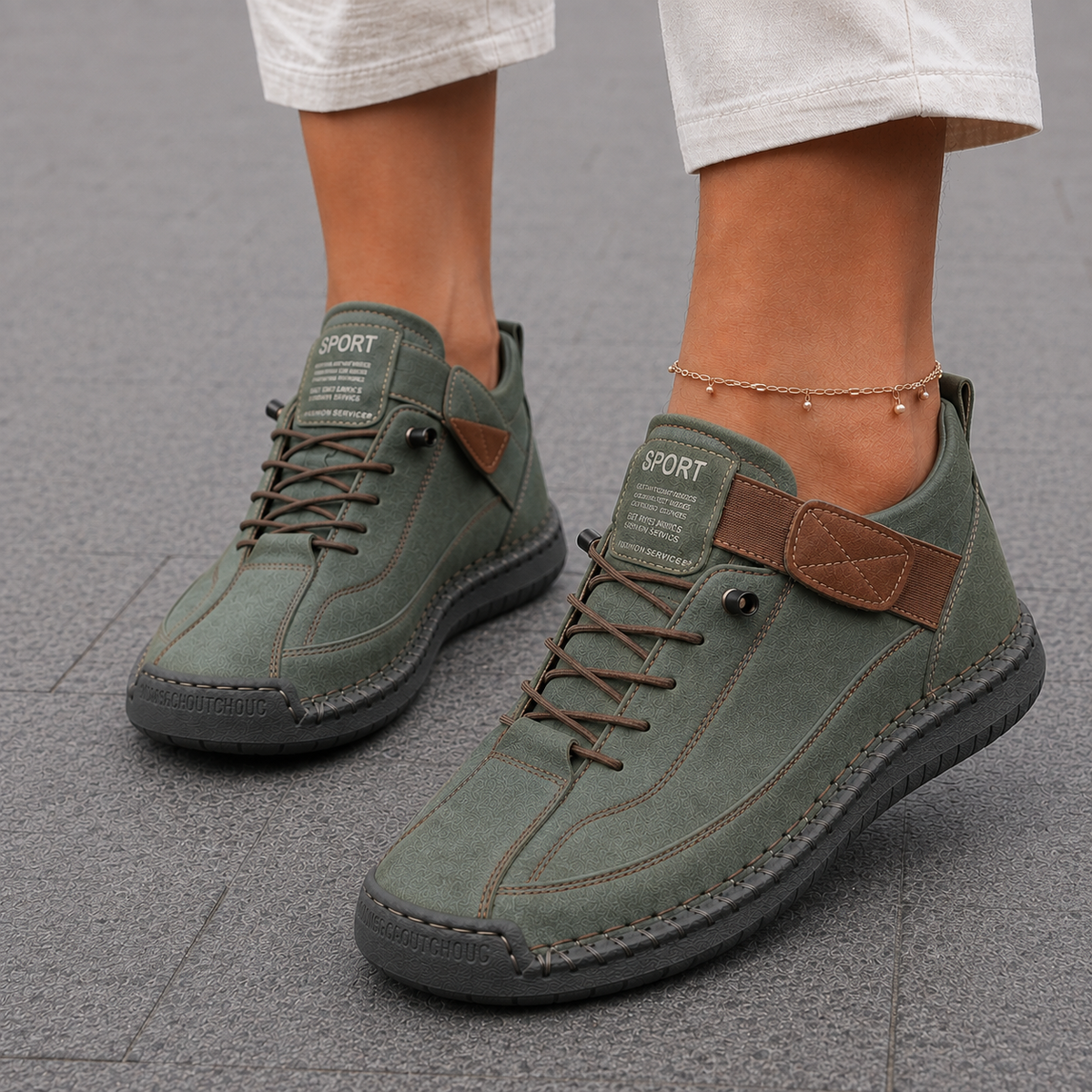 Mia · Sneakers ortopediche comfort – Verde
