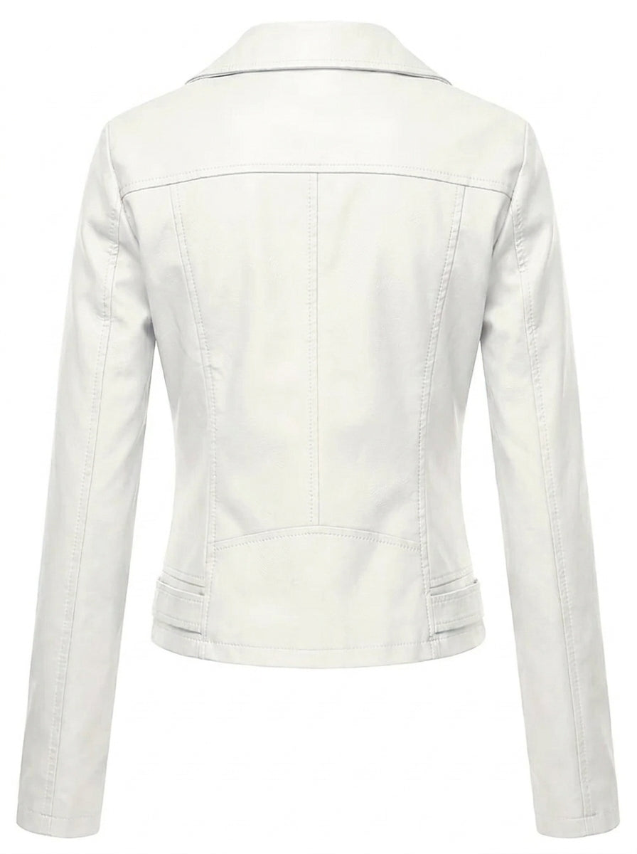 Olivia Leather Biker Jacket
