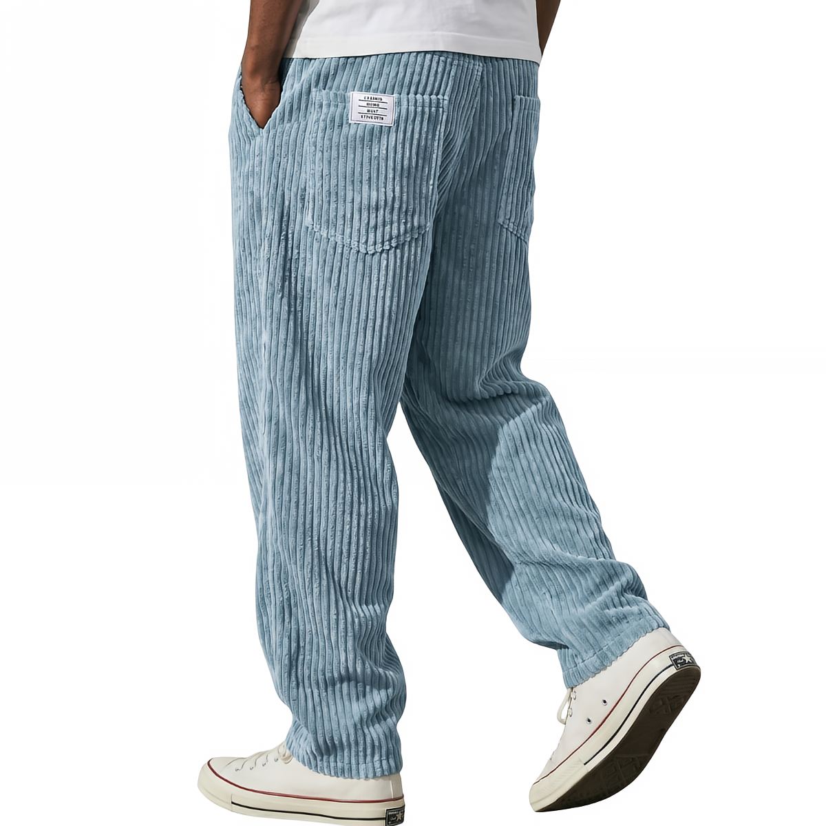 Tommaso Corduroy Trousers with Elastic Waist