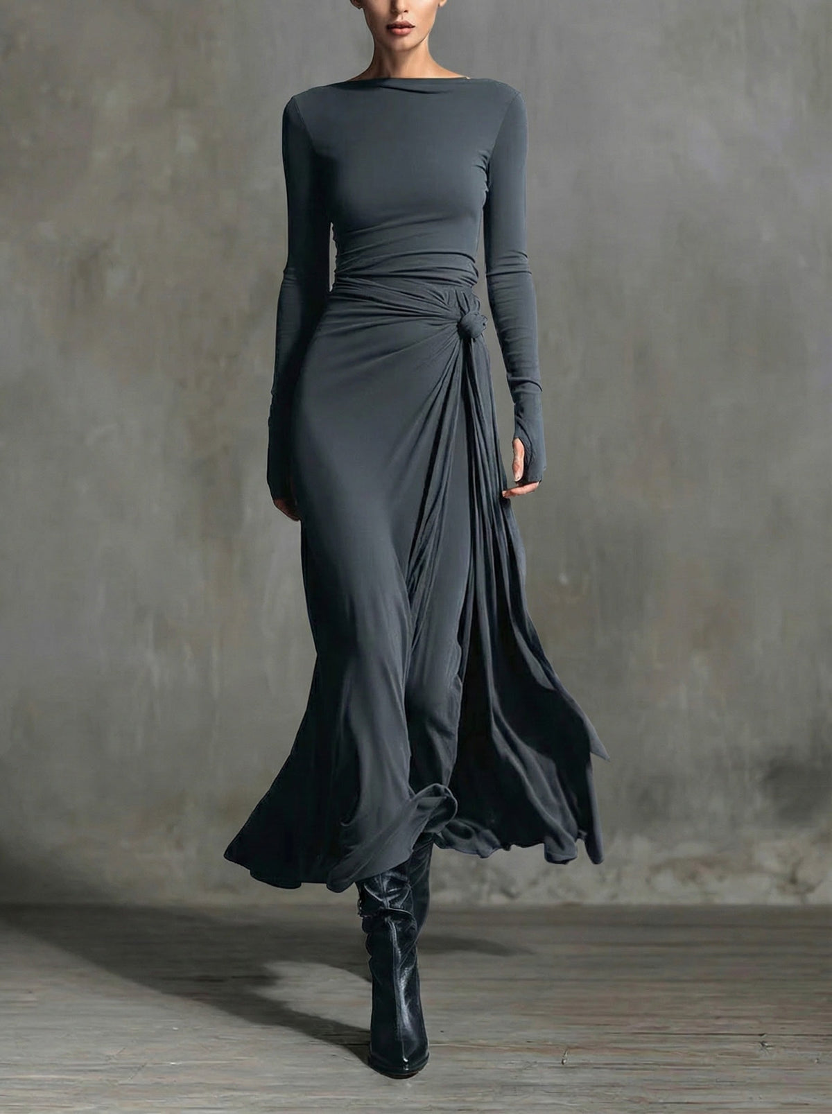 Noemi Wrap Maxi Dress