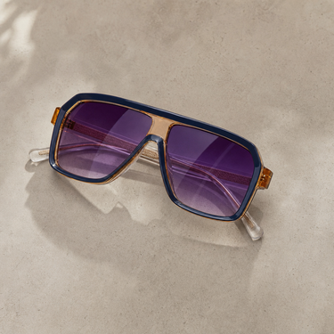 Camden Retro Sunglasses — Indigo
