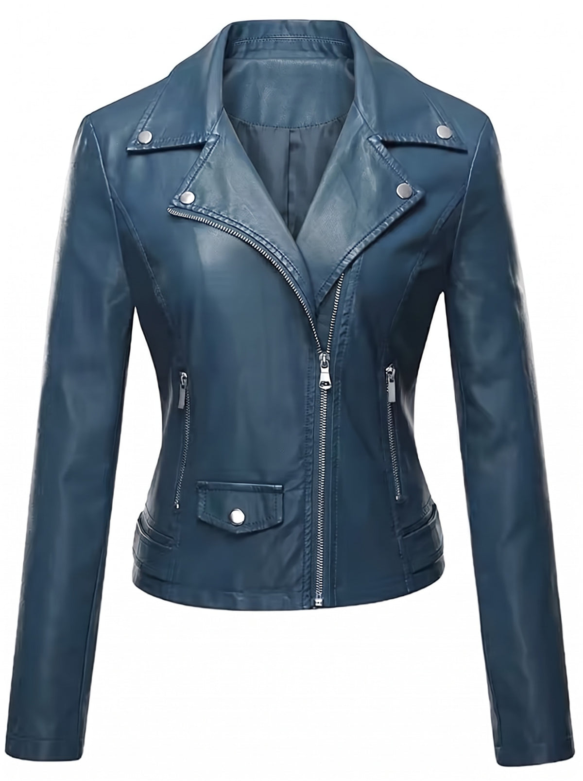 Sofía Leather Biker Jacket