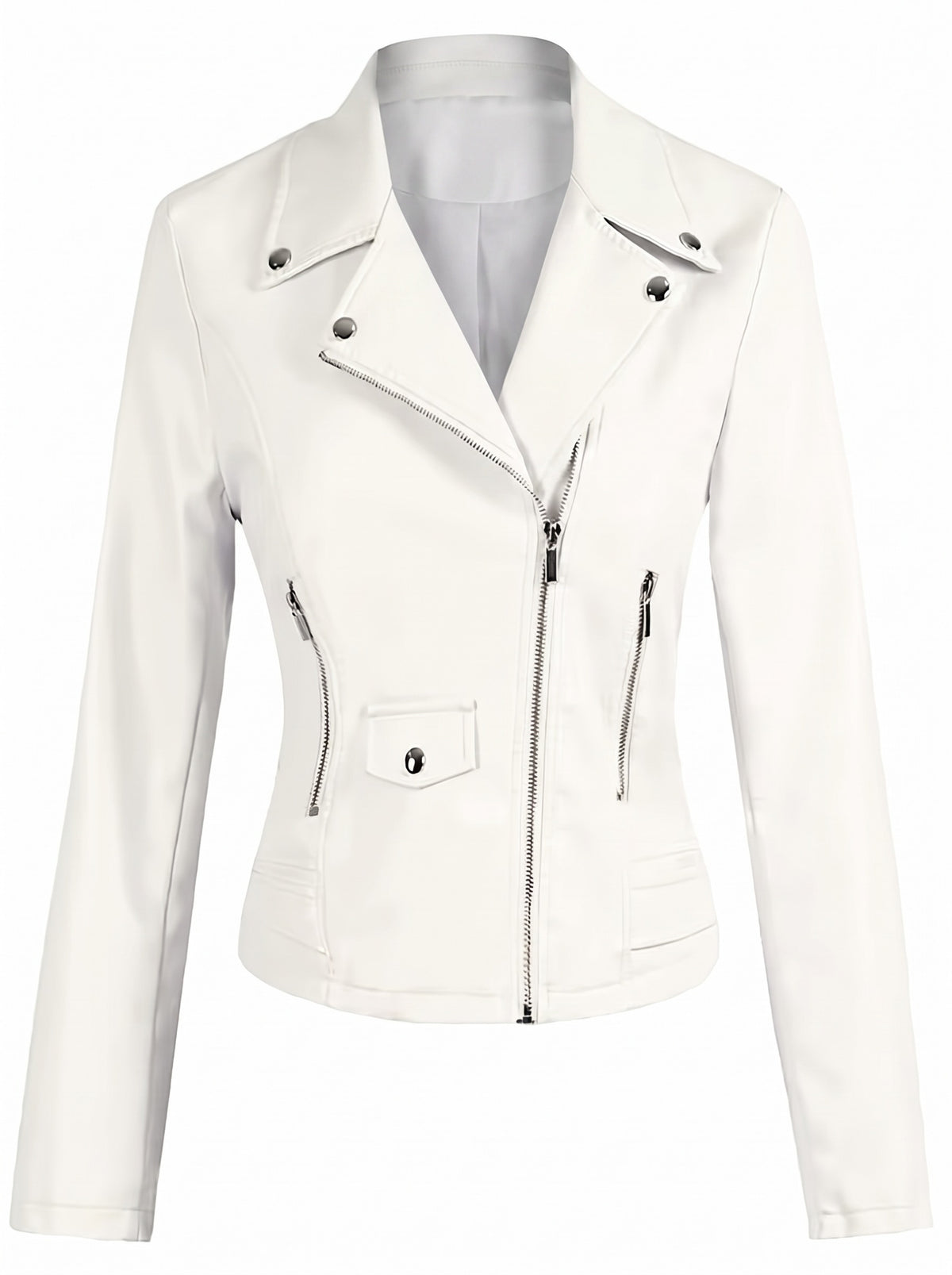 Olivia Leather Biker Jacket