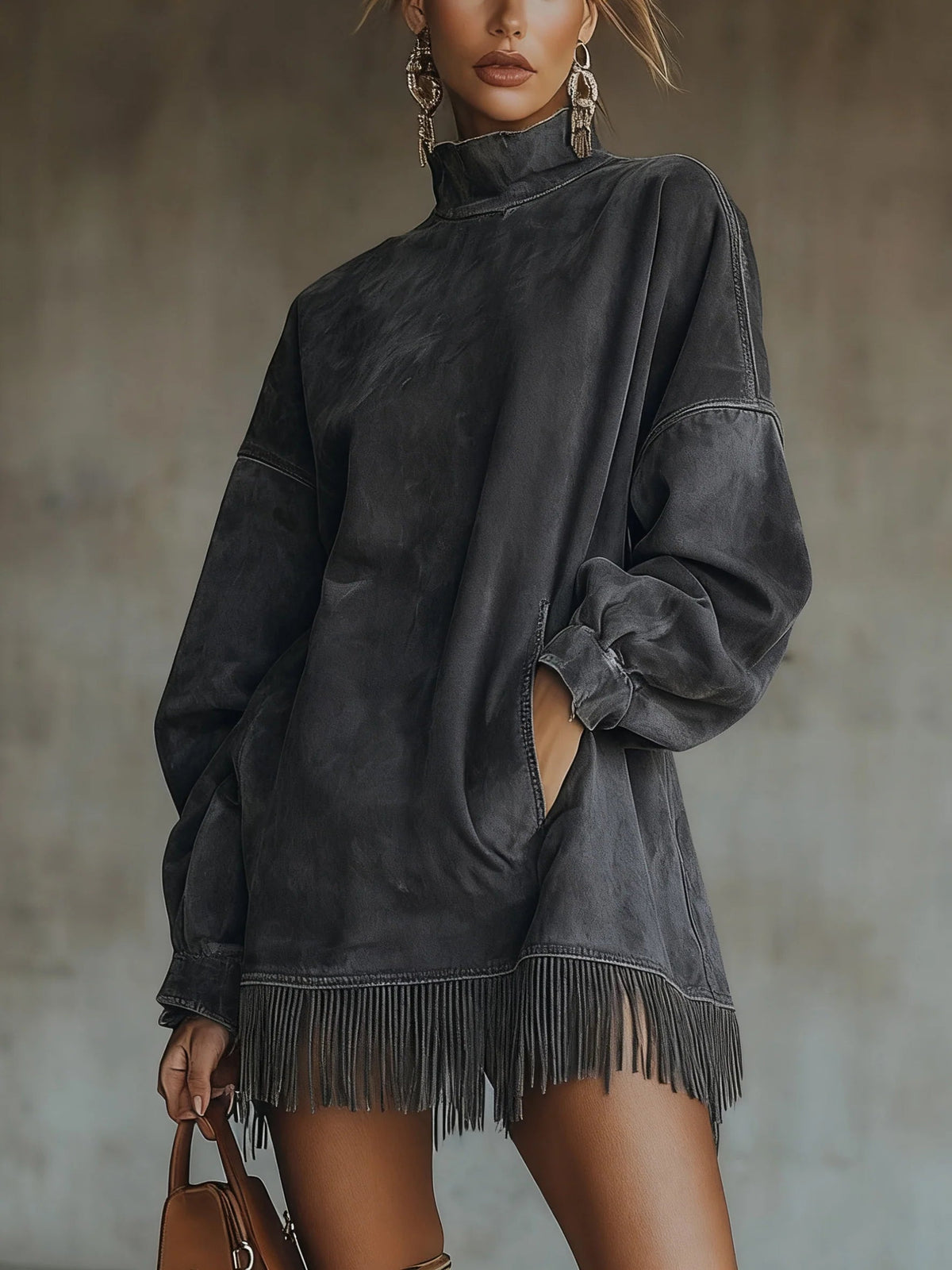 Federica Fringe Hem Dress