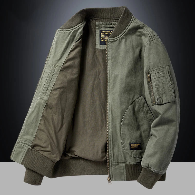Enzo Vintage Bomber Jacket
