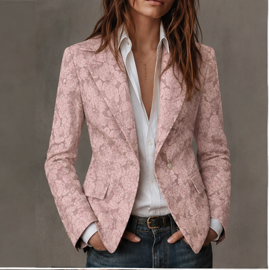 Lavinia Fitted Jacquard Blazer