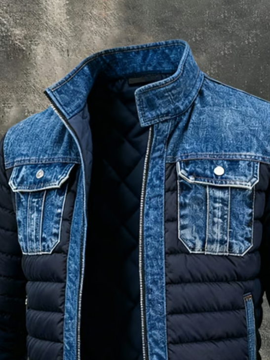 Nico Quilted Denim Hybrid Jacket