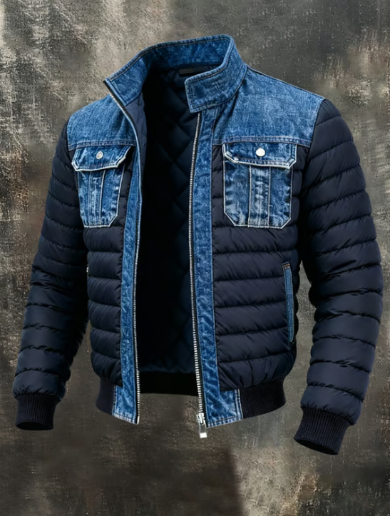 Nico Quilted Denim Hybrid Jacket