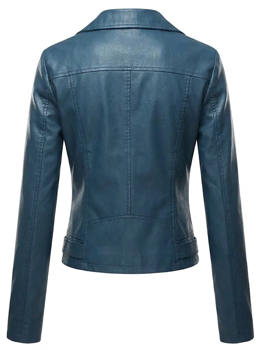Sofía Leather Biker Jacket