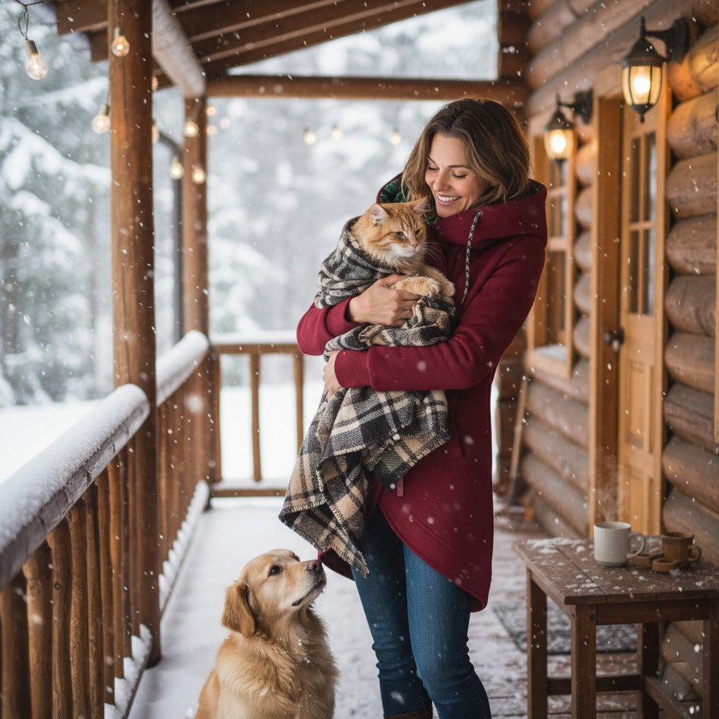 Freya Plush Hooded Jacket