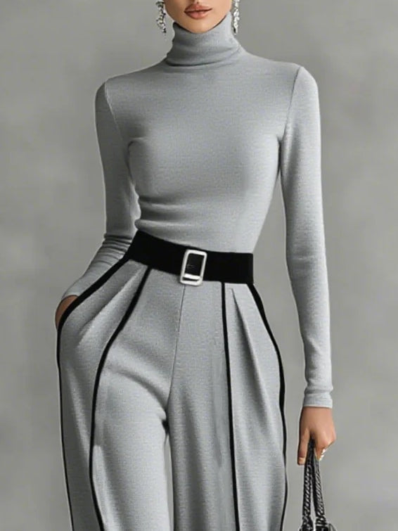 Margherita Piped Wide-Leg Set