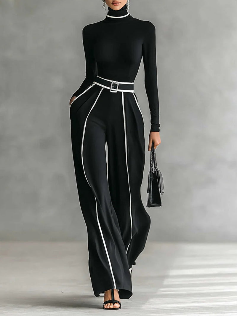 Margherita Piped Wide-Leg Set