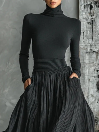 Greta Turtleneck and Maxi Skirt Set