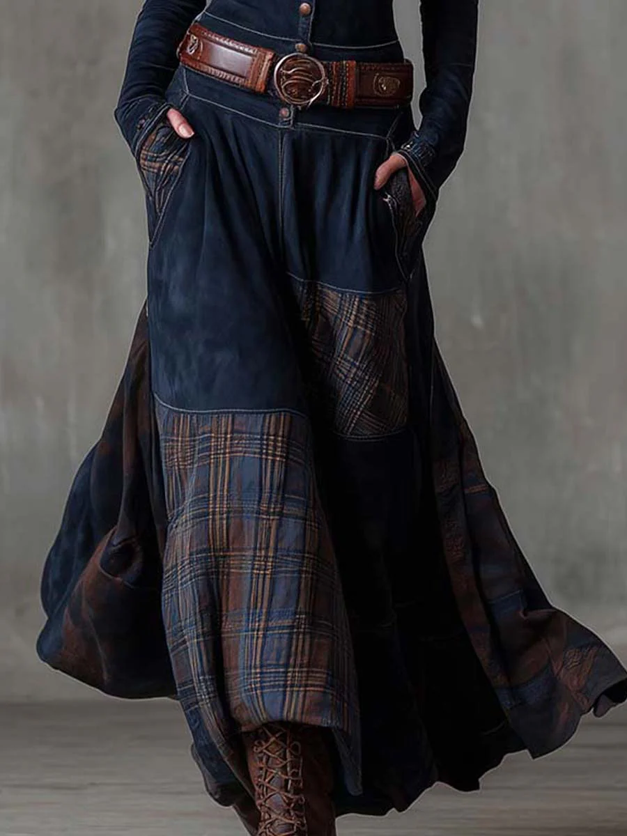 Alessandra Belted Suede Maxi Dress