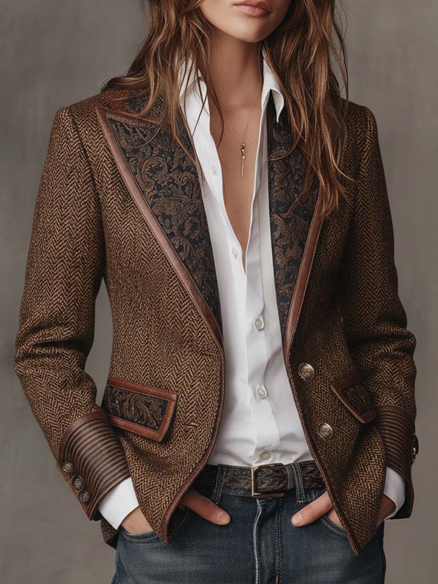 Carolina Herringbone Blazer