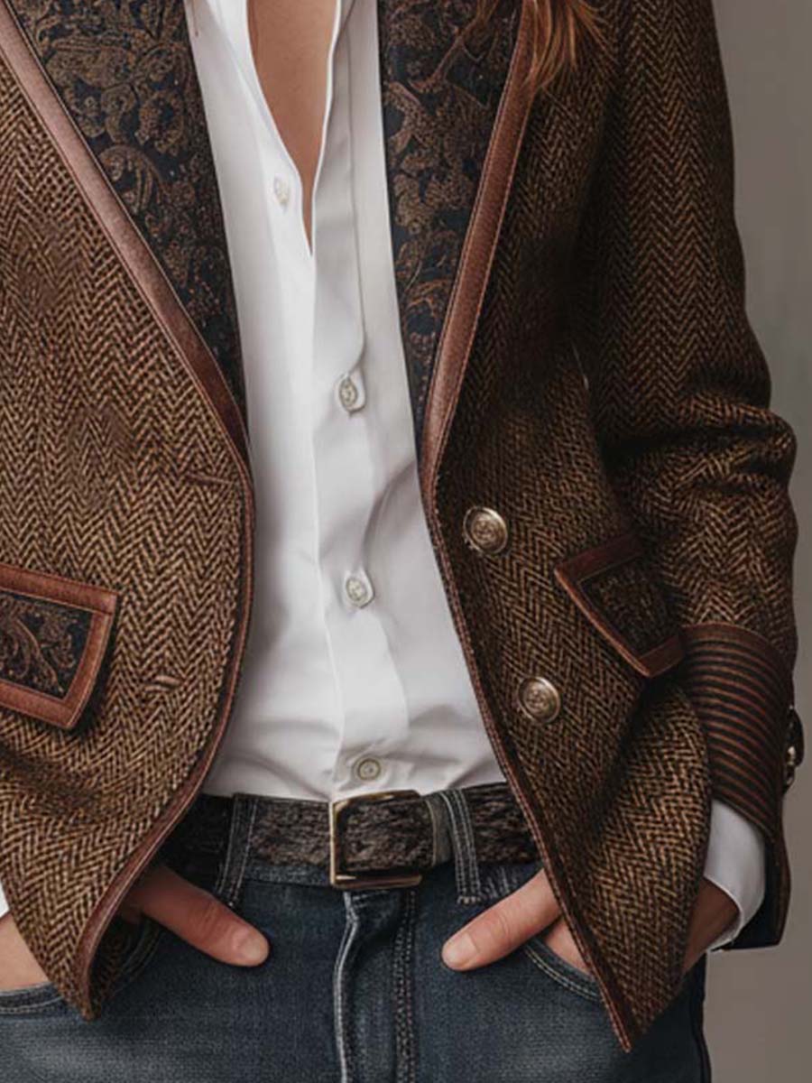Carolina Herringbone Blazer