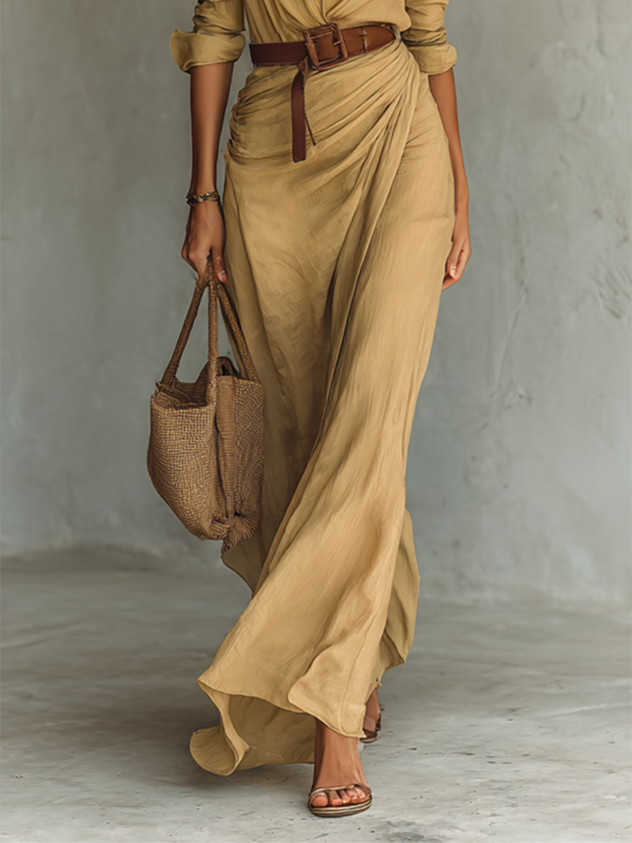 Vittoria Collared Maxi Dress