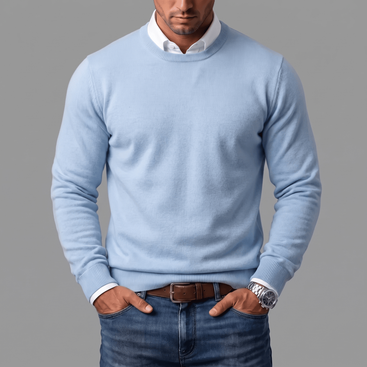 Vittorio Cashmere Blend Crewneck Sweater