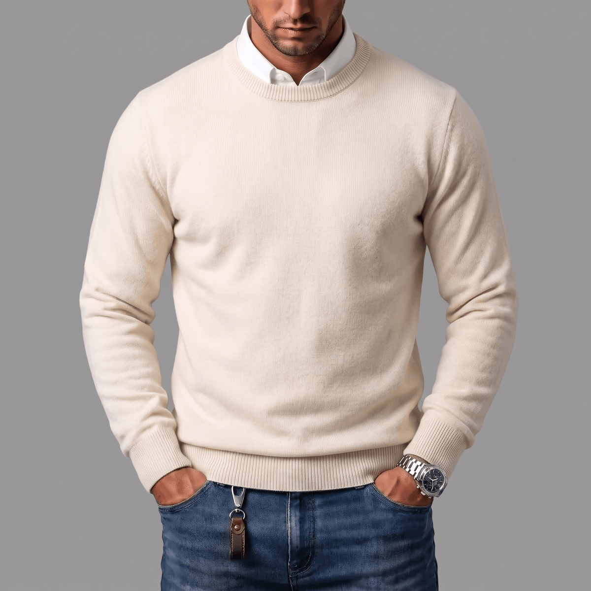 Vittorio Cashmere Blend Crewneck Sweater
