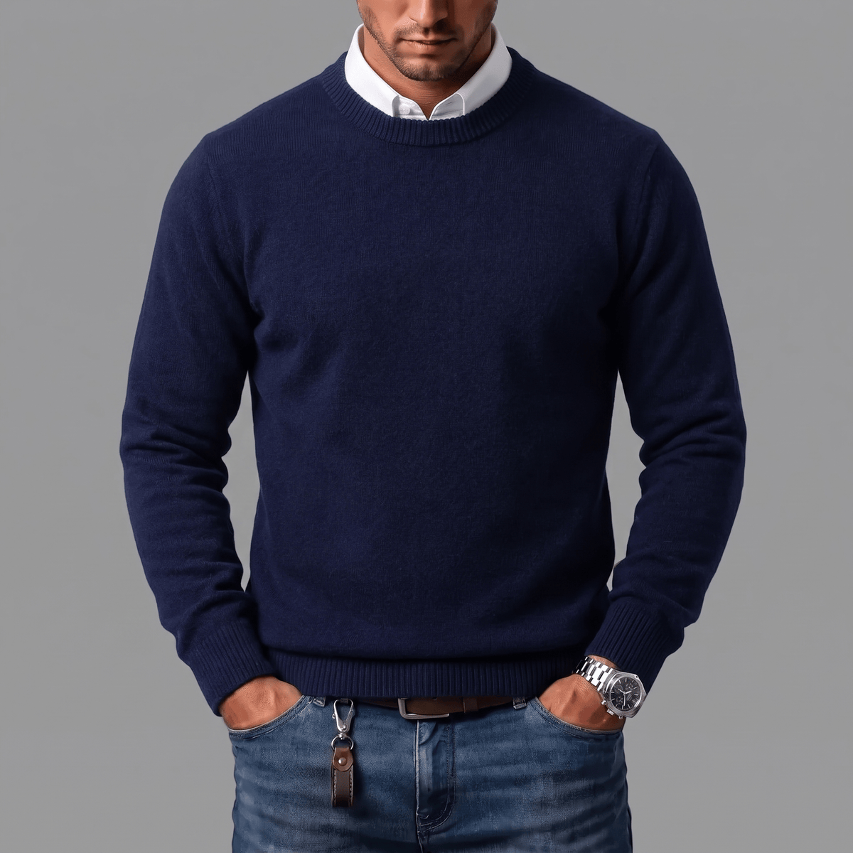 Vittorio Cashmere Blend Crewneck Sweater