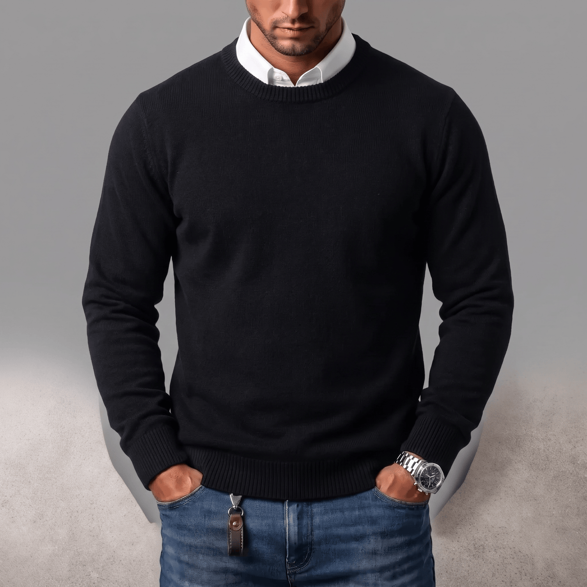 Vittorio Cashmere Blend Crewneck Sweater