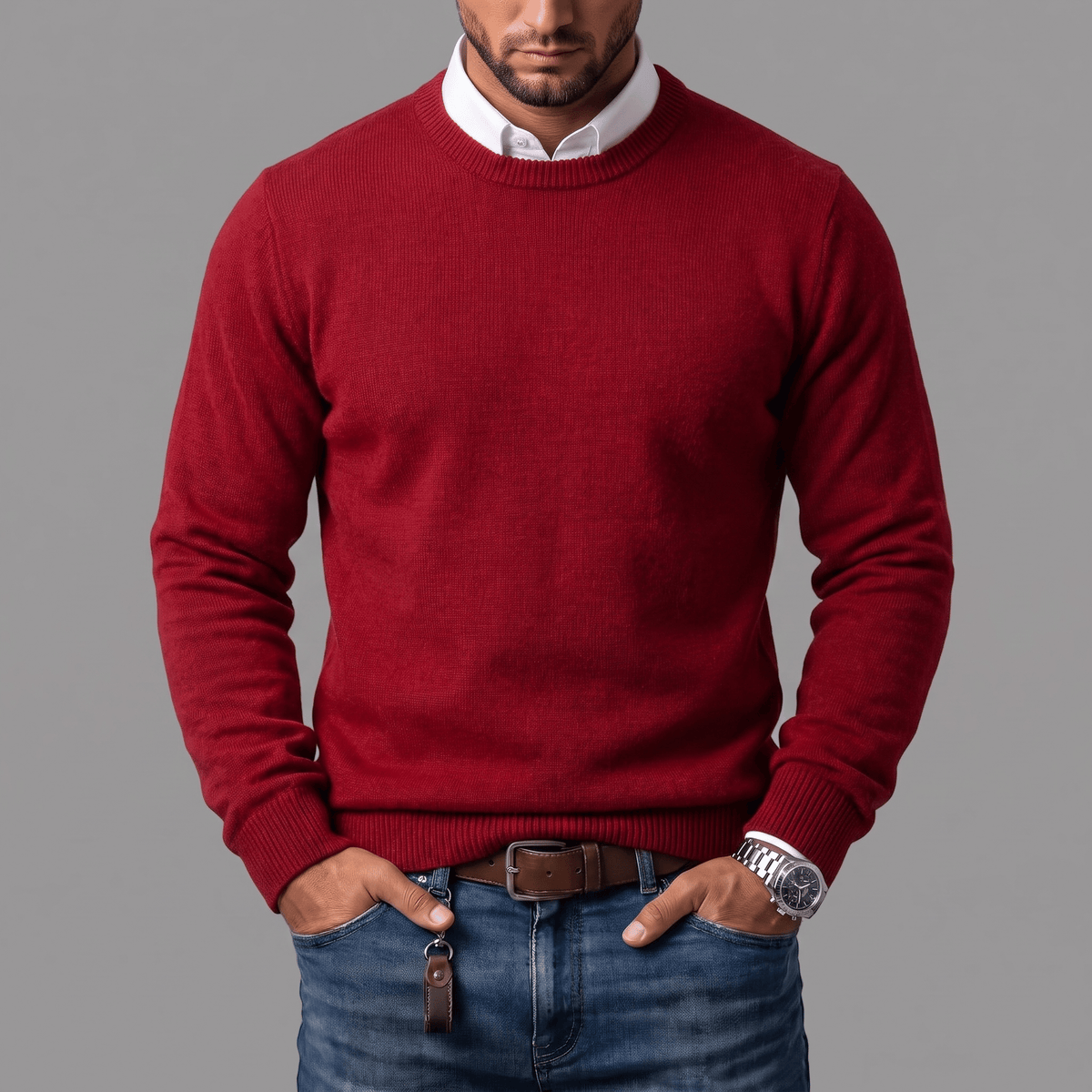 Vittorio Cashmere Blend Crewneck Sweater