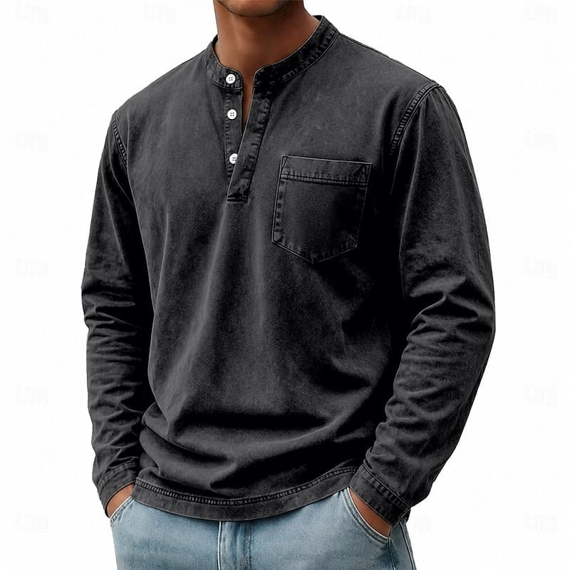 Seabrook Washed Henley — product image 3