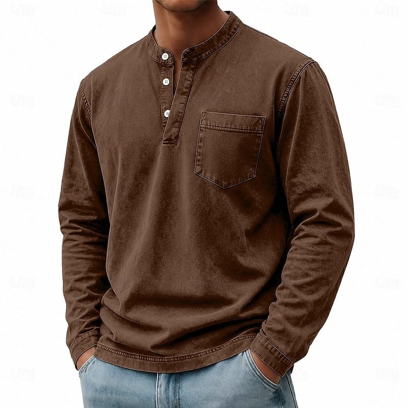 Seabrook Washed Henley — product image 7