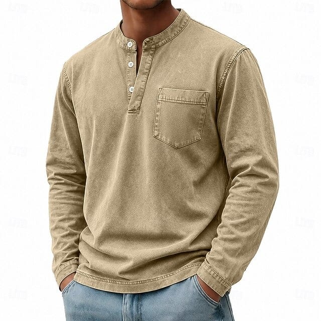 Seabrook Washed Henley — product image 4
