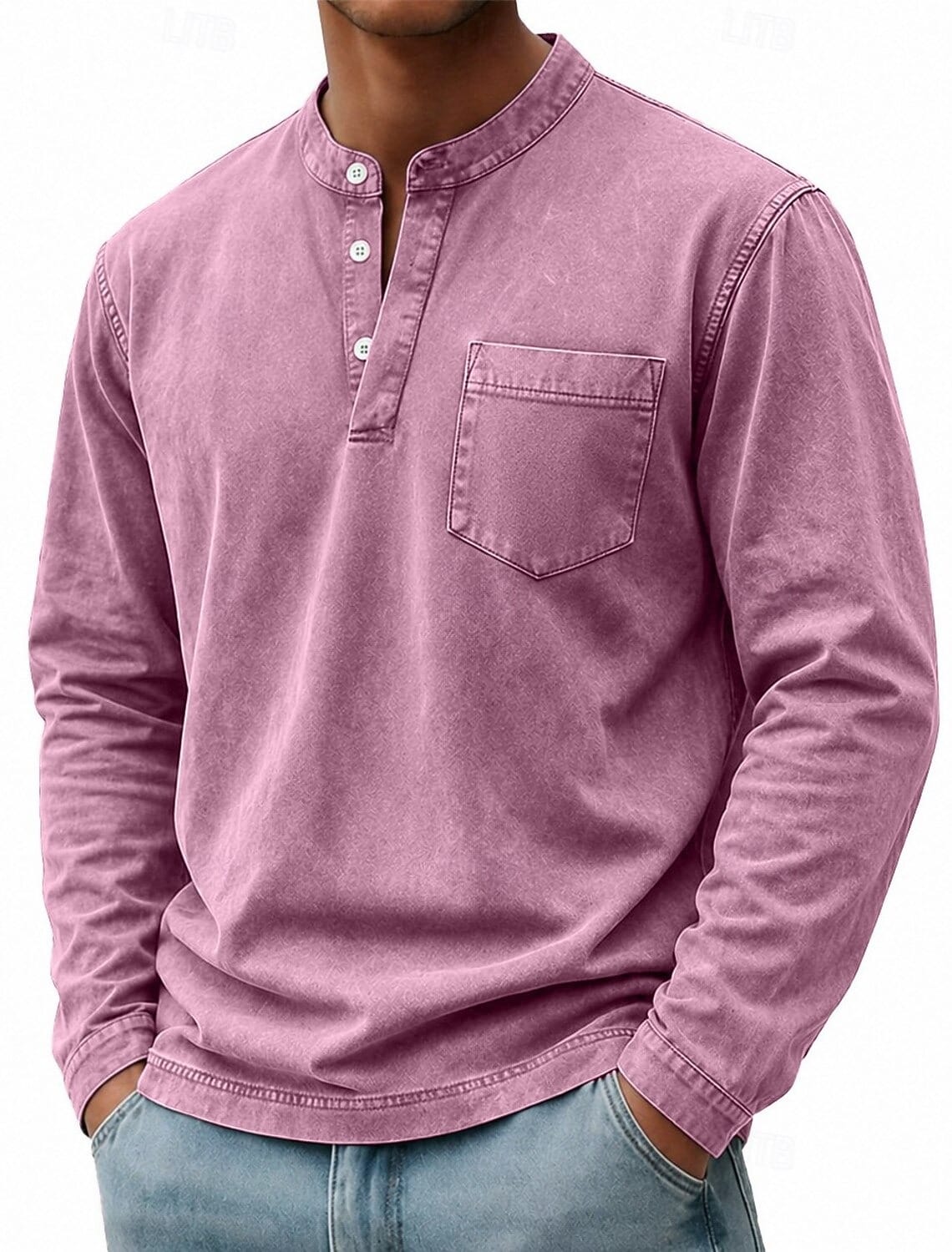Seabrook Washed Henley — product image 6