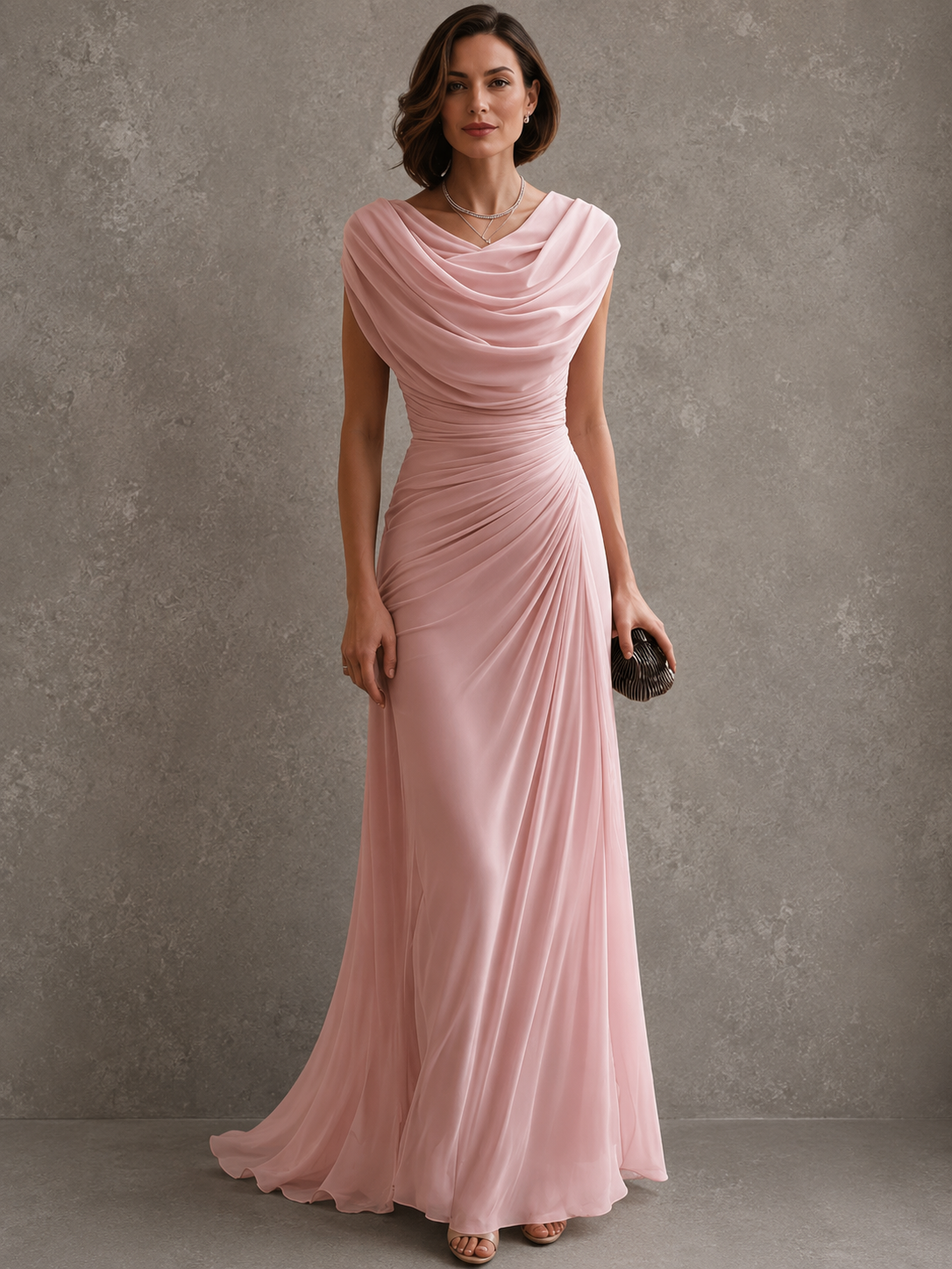 Triana Draped Maxi Ceremony Dress