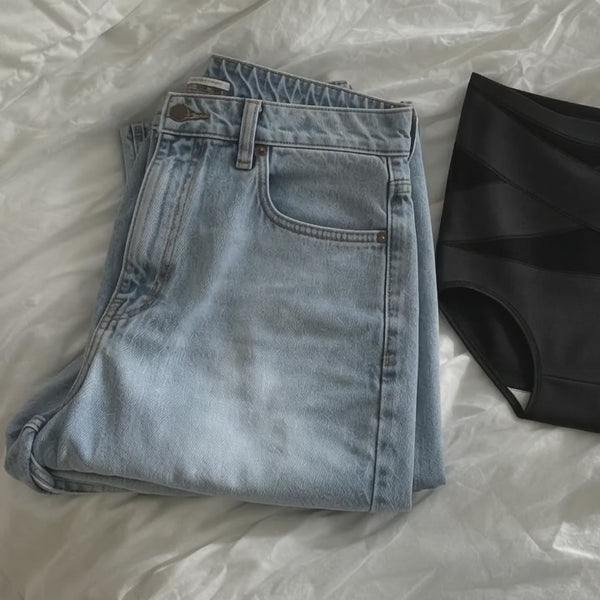 SculptWrap 360 Brief with high-rise jeans