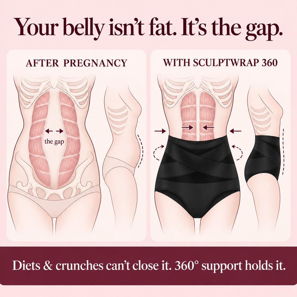 Une cliente montre sa culotte gainante SculptWrap 360 noire