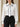 Vivienne Contrast Tie Blouse — White